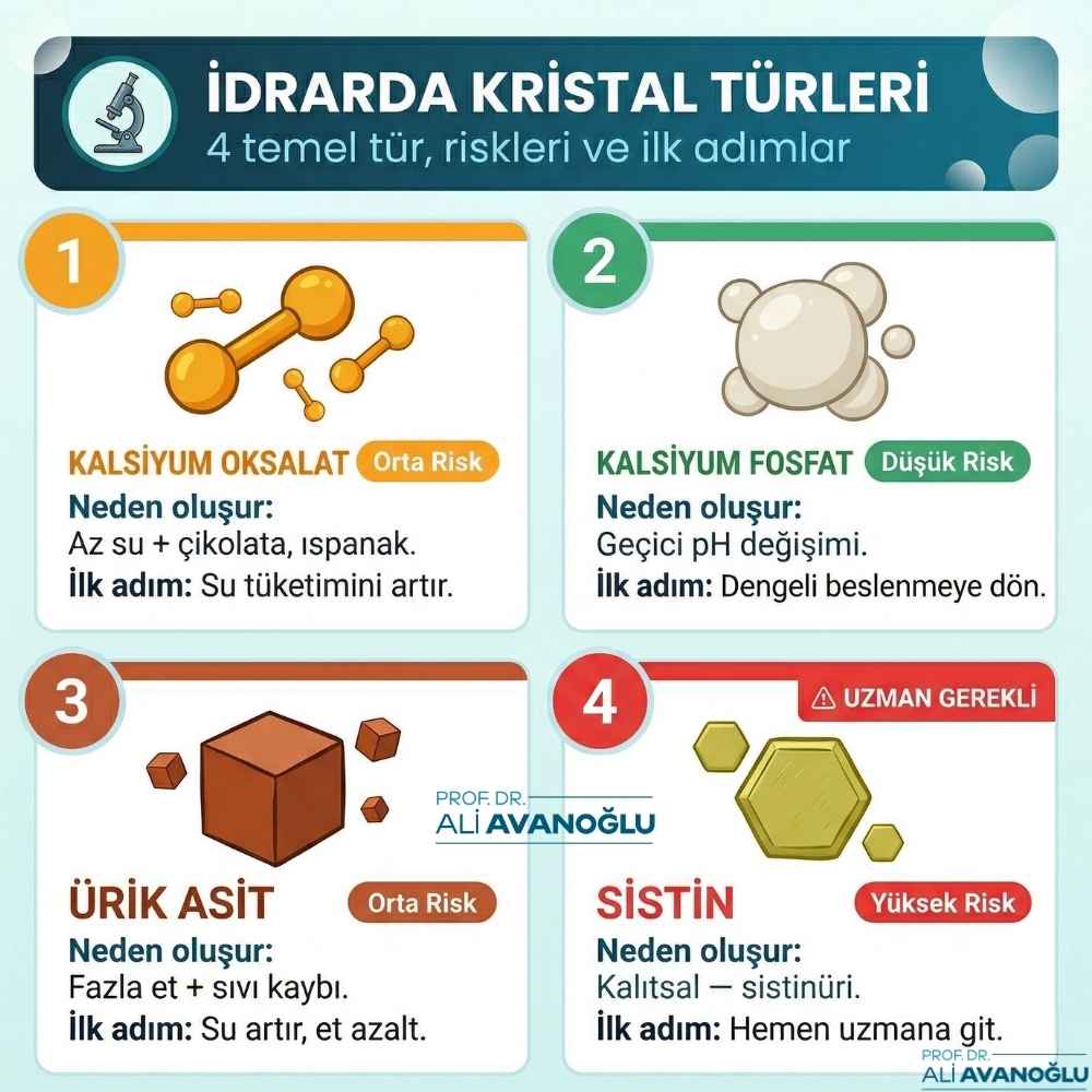 Bebeklerde idrarda kristal görülmesi