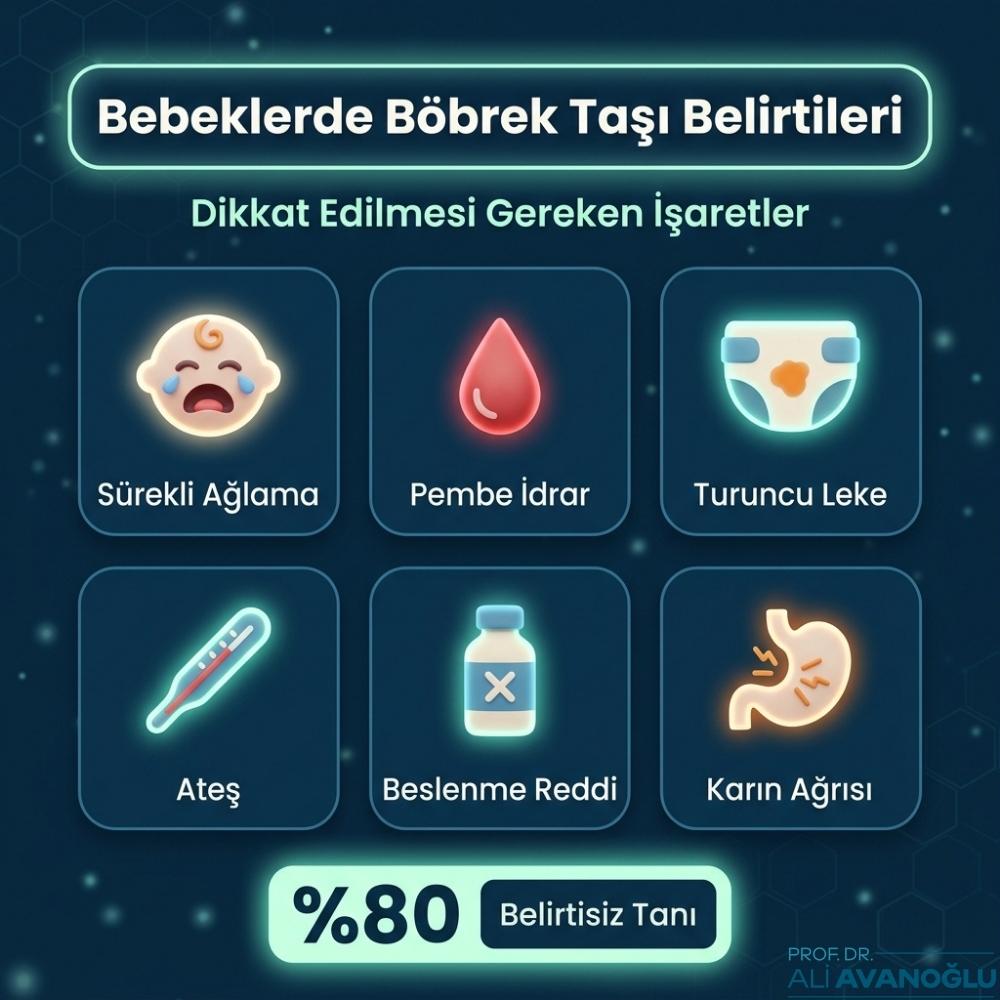 5 aylık bebekte böbrek taşı tedavisi