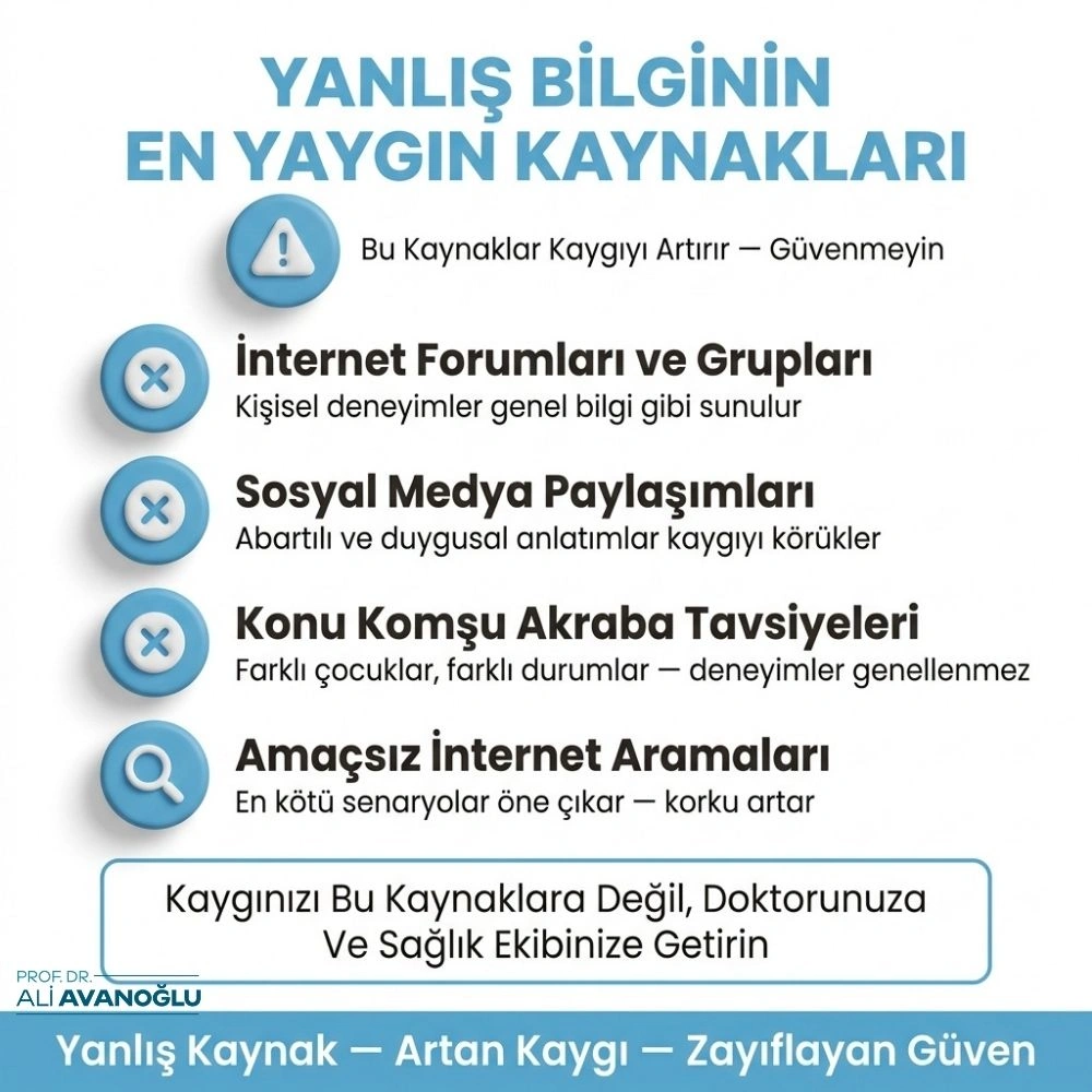 çocuklarda ameliyat öncesi hazırlık