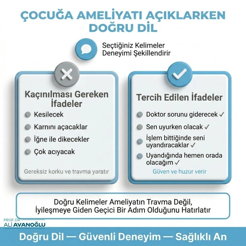 çocuklarda anestezi sonrası ne yapılmalı