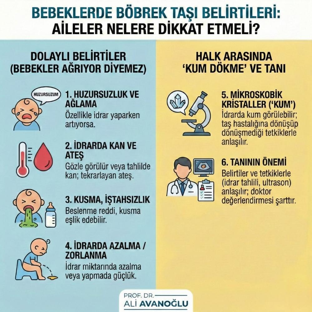 Bebeklerde Böbrek Taşı belirtileri